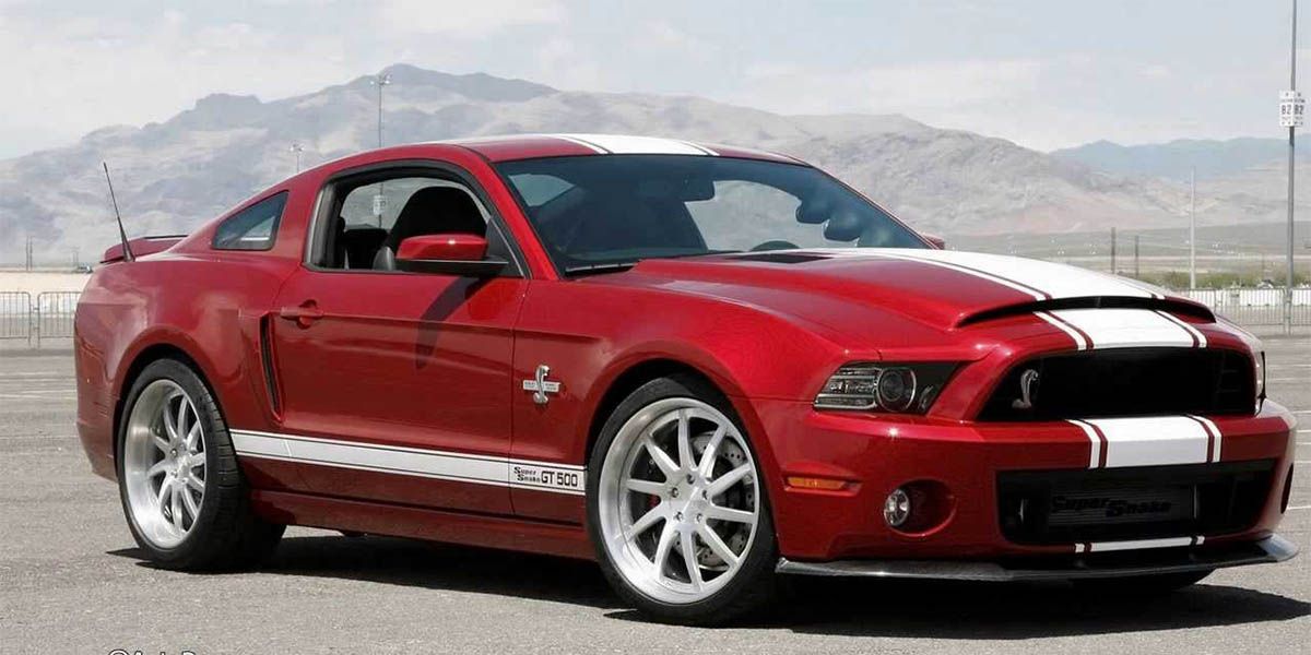 Red 2014 Shelby Mustang GT500 Super Snake