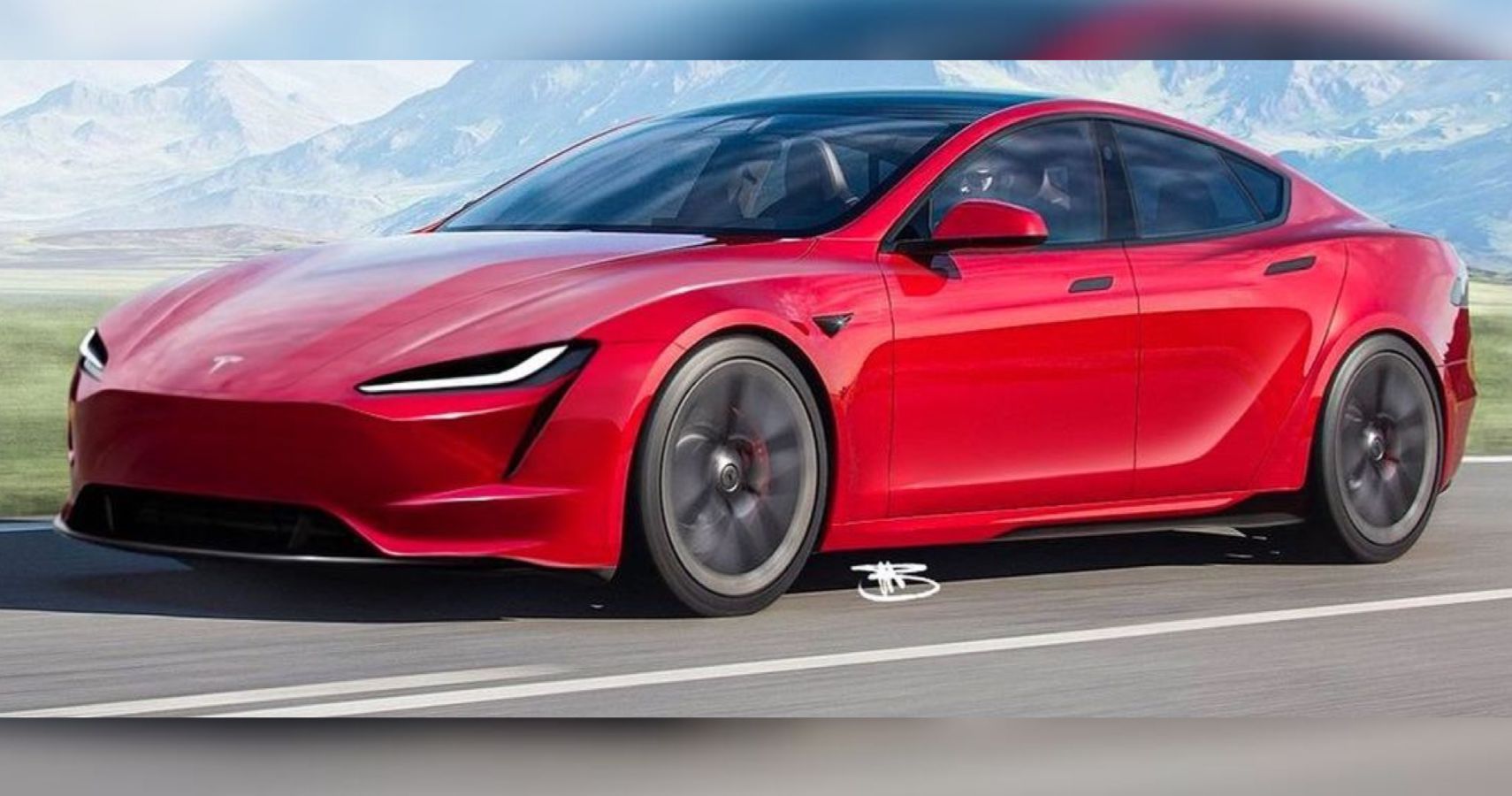 Tesla Model S Redesign Digital Rendering TheSketchMonkey