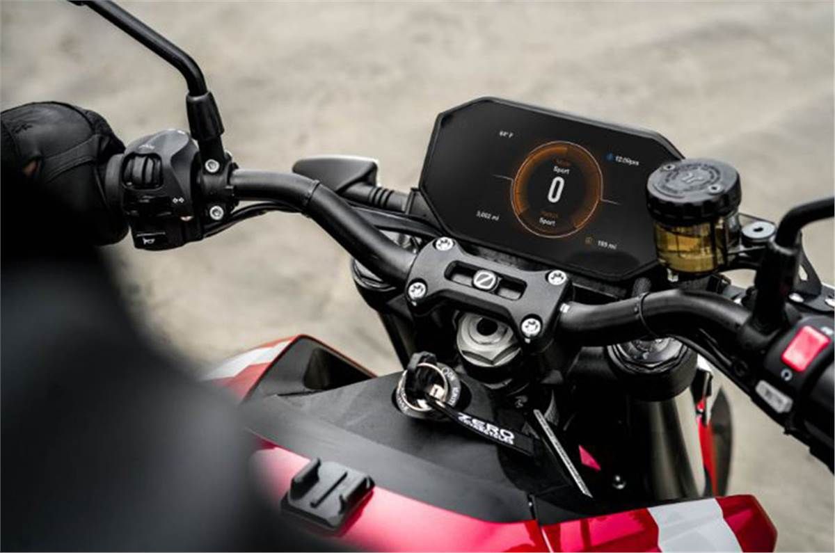 The Cockpit Of Zero SRF Motorcycle