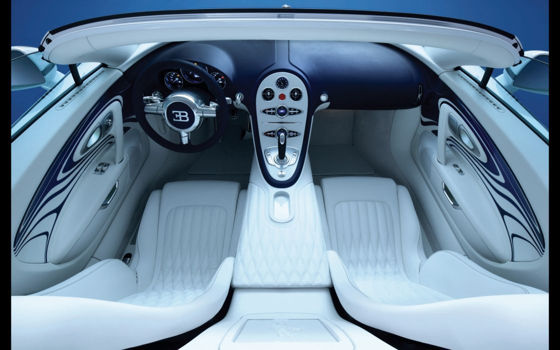 The Simple Interior Of The 2011 Bugatti Veyron