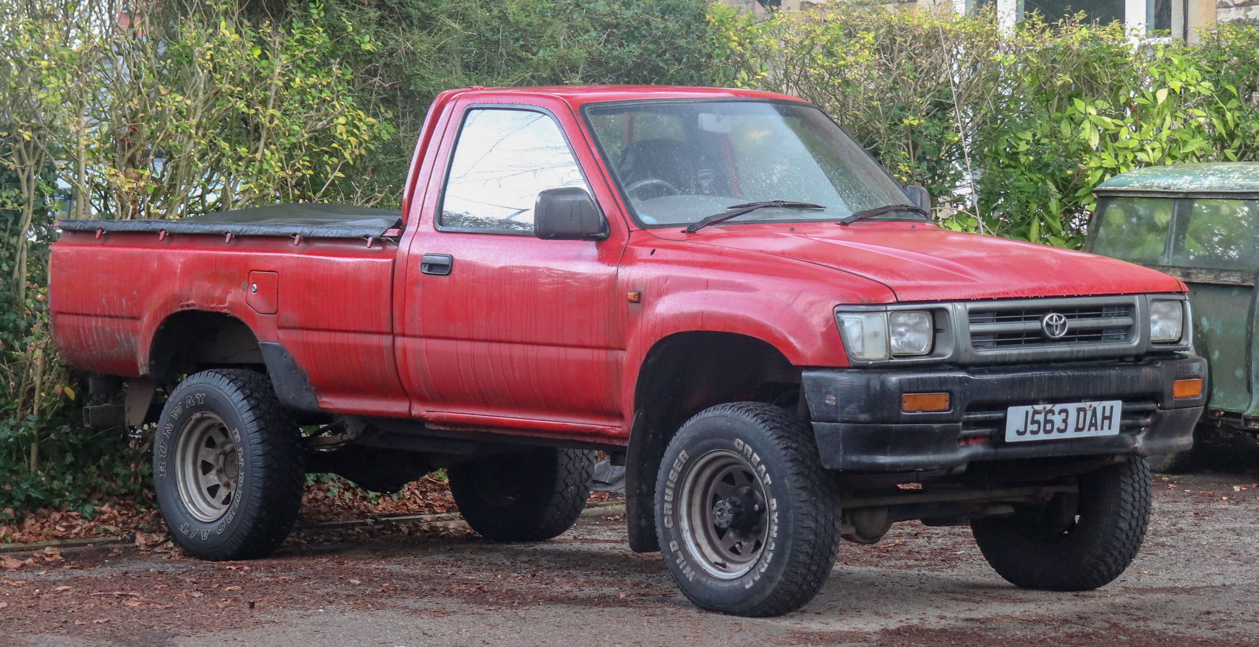 Toyota Hilux Pickup Side Red