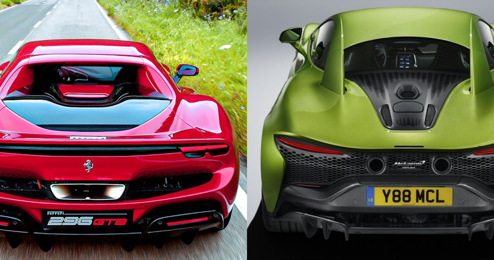 V6 Super Car Showdown Ferrari 296 Gtb Vs Mclaren Artura