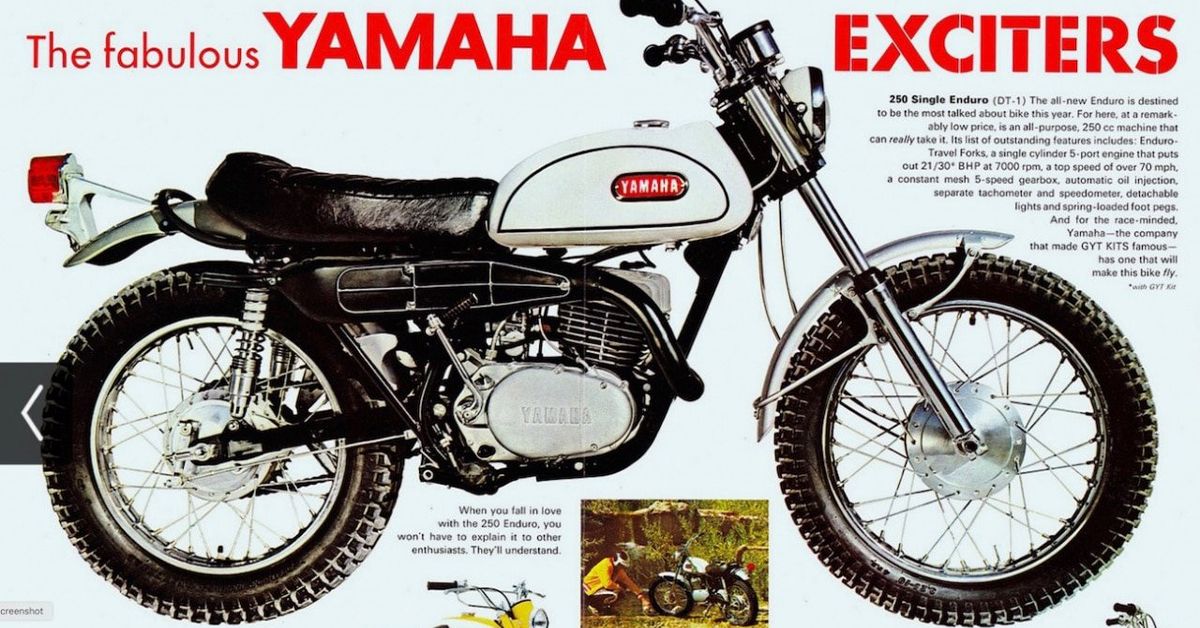 Yamaha DT-1 vintage ad