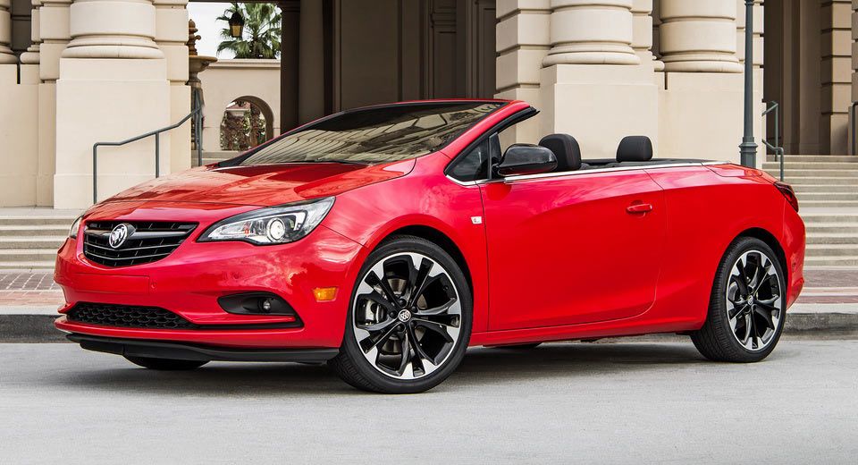 2017 Buick Cascada In Red With Roof Down
