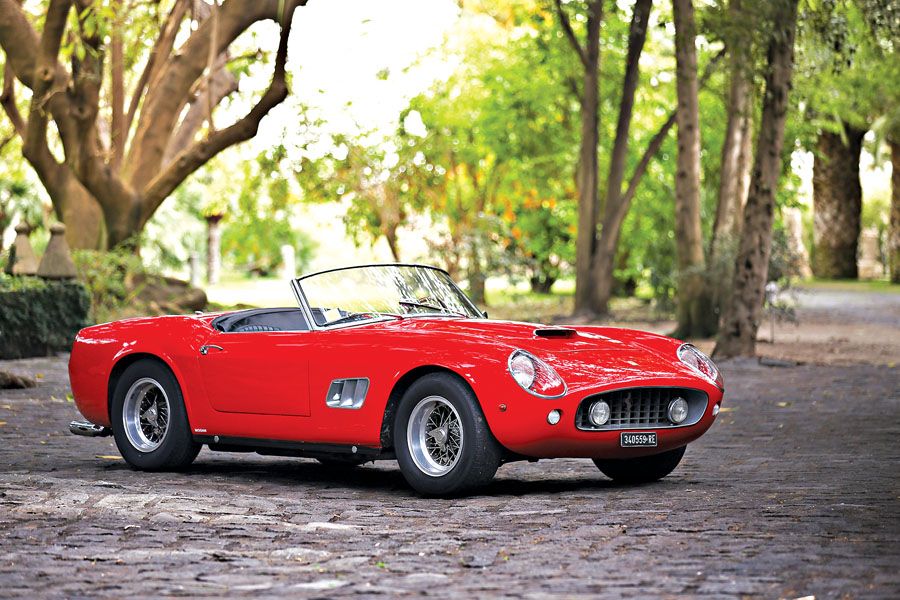 1951 Ferrari 250 GTB SWB California In Red With The Roof Down