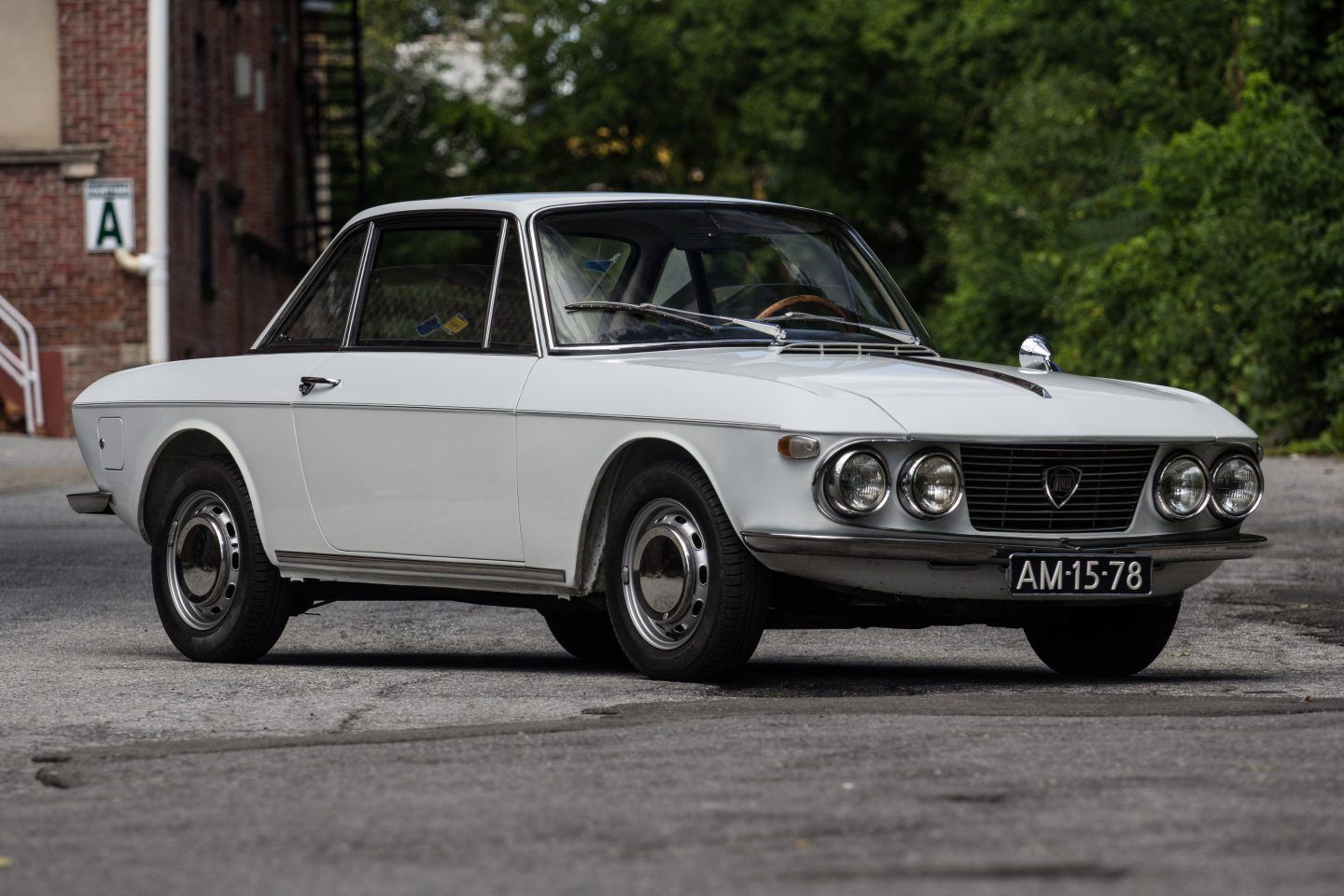 1968 Lancia Fulvia Coupe Series 1 In White Front 3.5 View