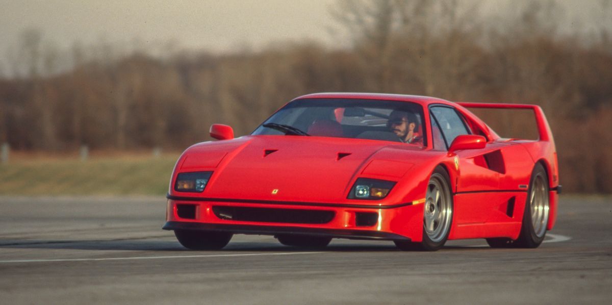 1991 Ferrari F40 Being Track Tested