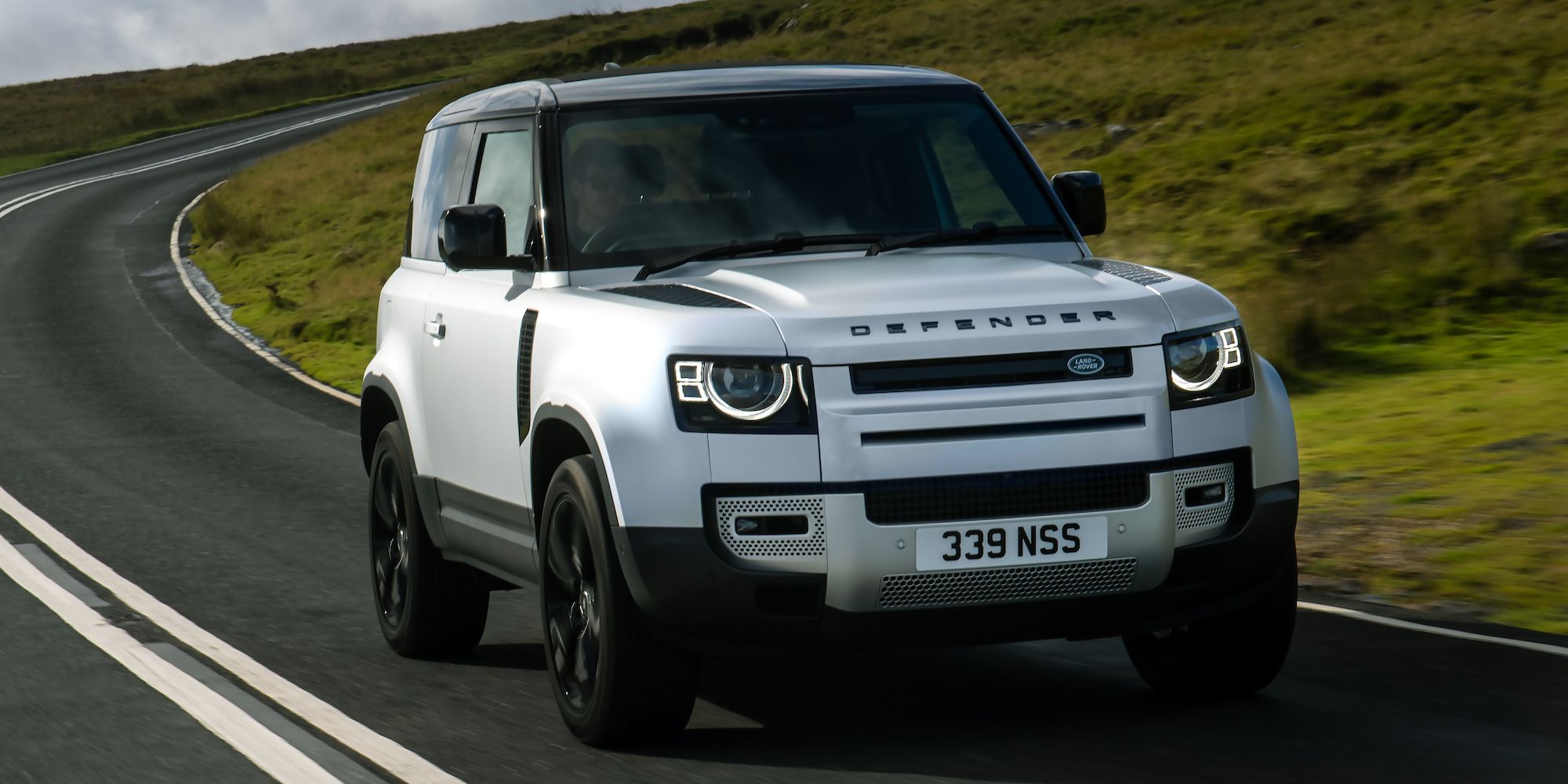 2021 Land Rover Defender front driving