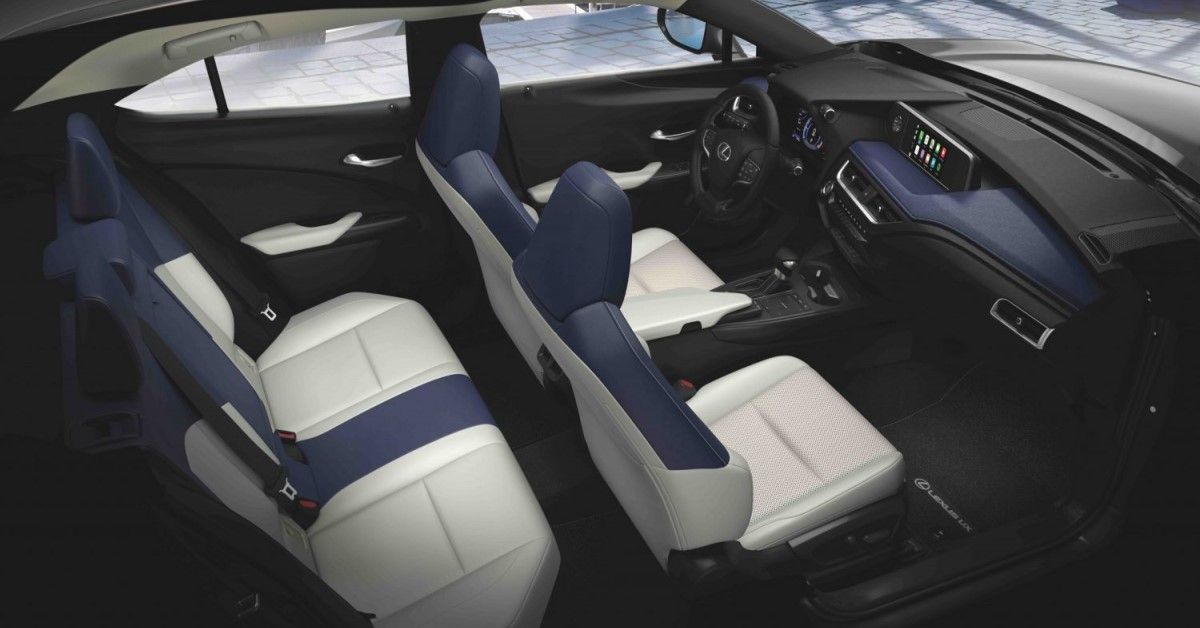 2022 Lexus UX interior layout view