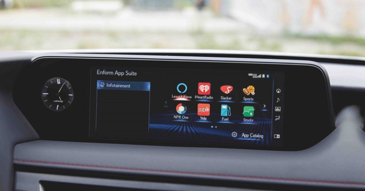 2022 Lexus UX infotainment system layout