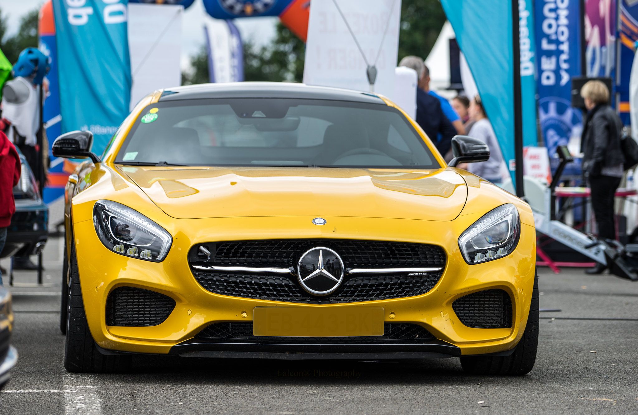 Yellow Mercedes-AMG GT S