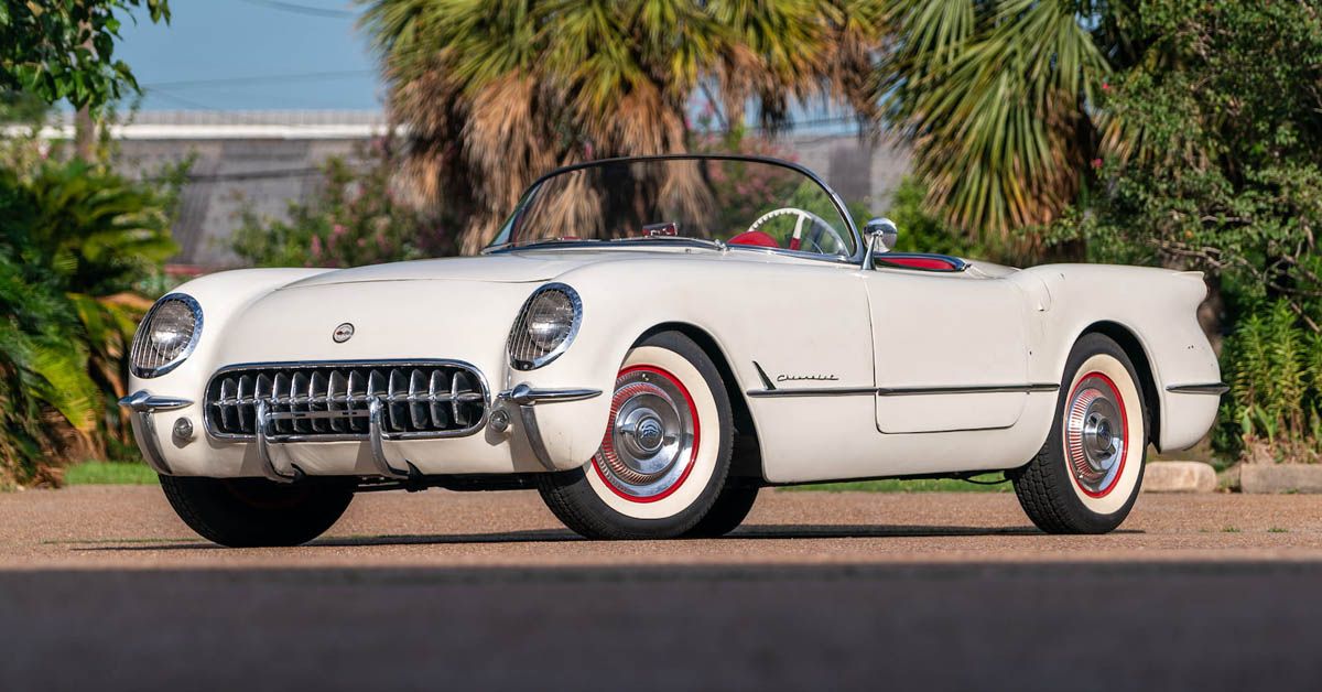 1953 Chevy Corvette Roadster Parked