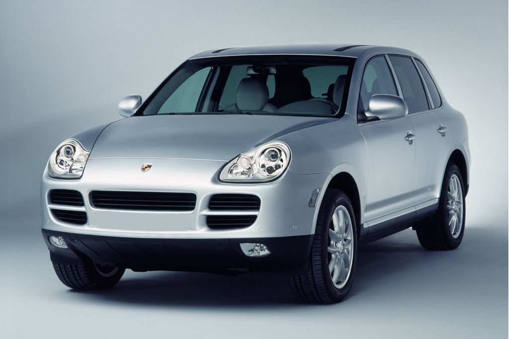 A 2003 Silver Porsche Cayenne