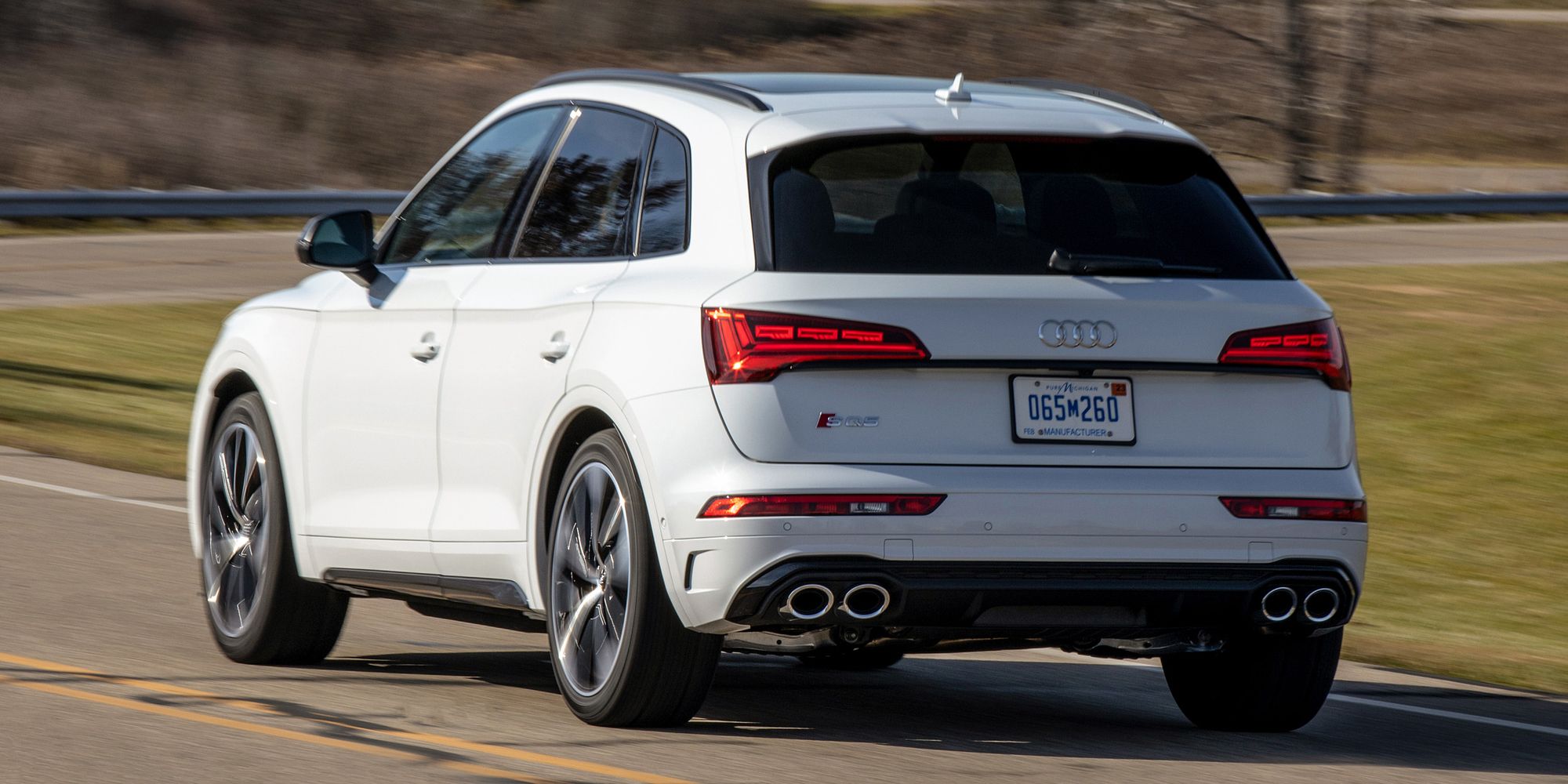 The rear of the SQ5