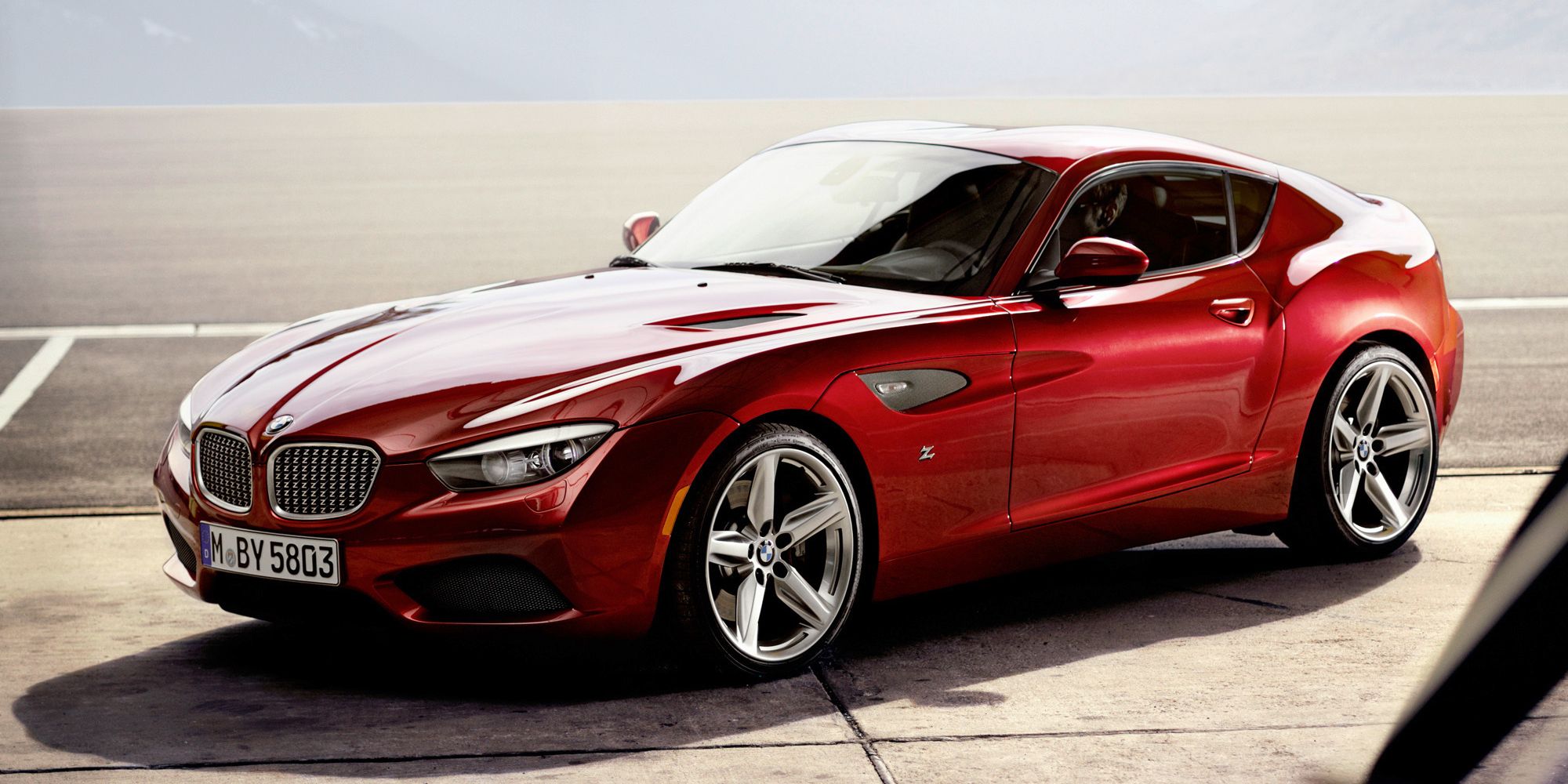 Front 3/4 view of the BMW Zagato Coupe