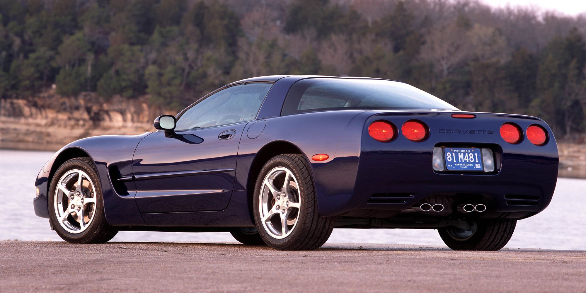 The rear of the C5 Corvette Coupe