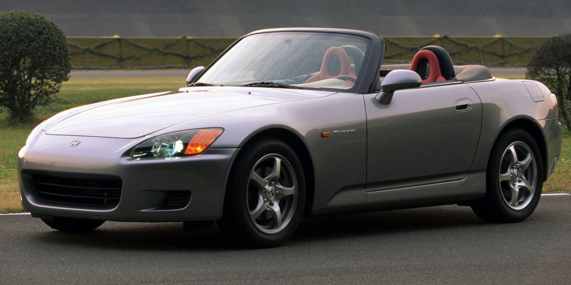 Front 3/4 view of a silver S2000
