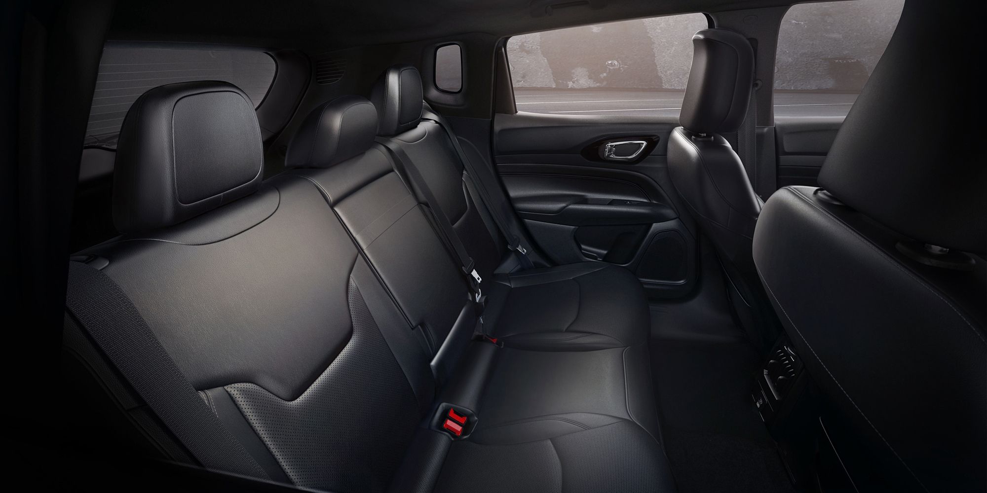 The rear seats in the 2022 Compass