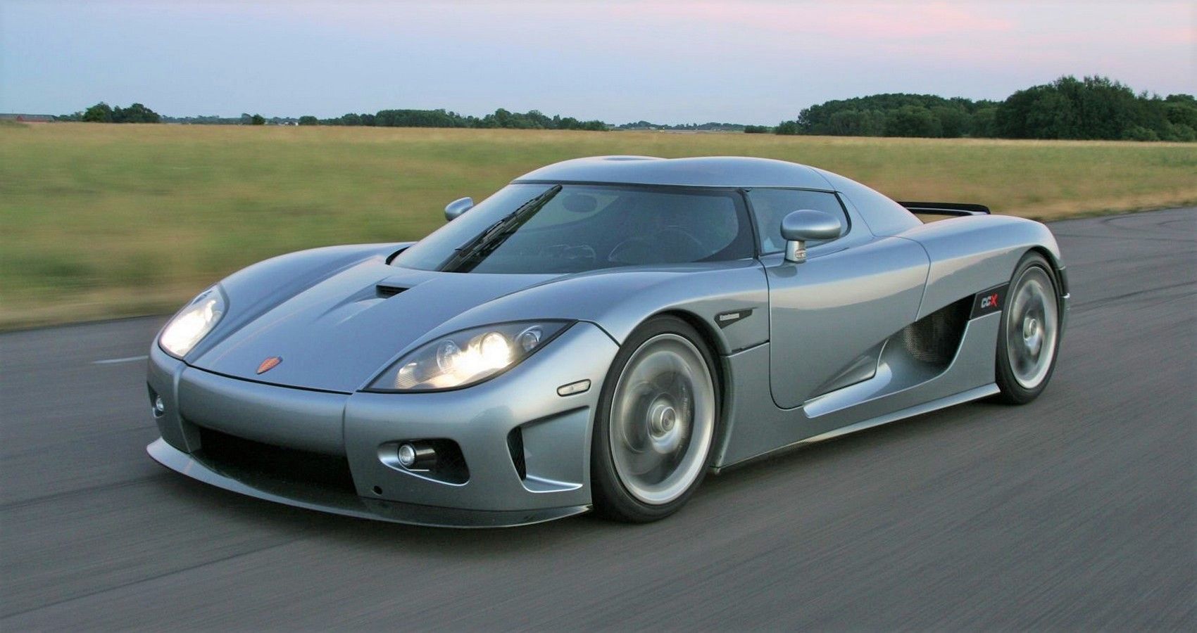 Koenigsegg CCX accelerating front view