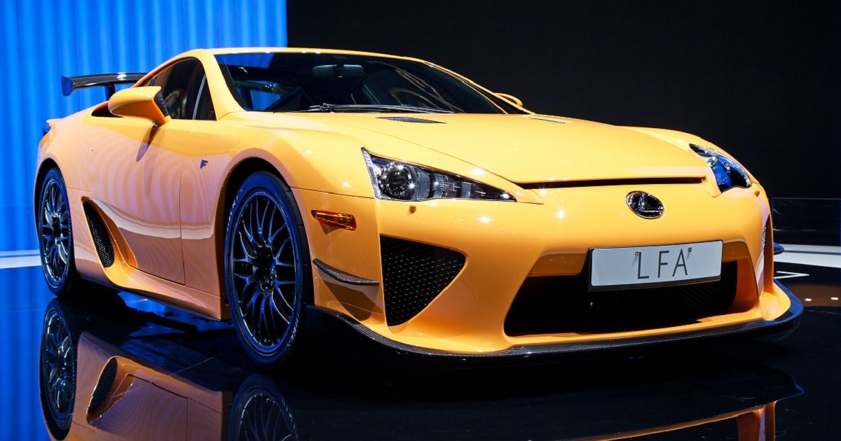 Orange Lexus LFA