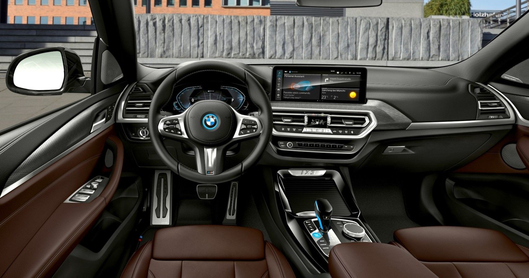 2022 BMW iX3 dashboard layout view