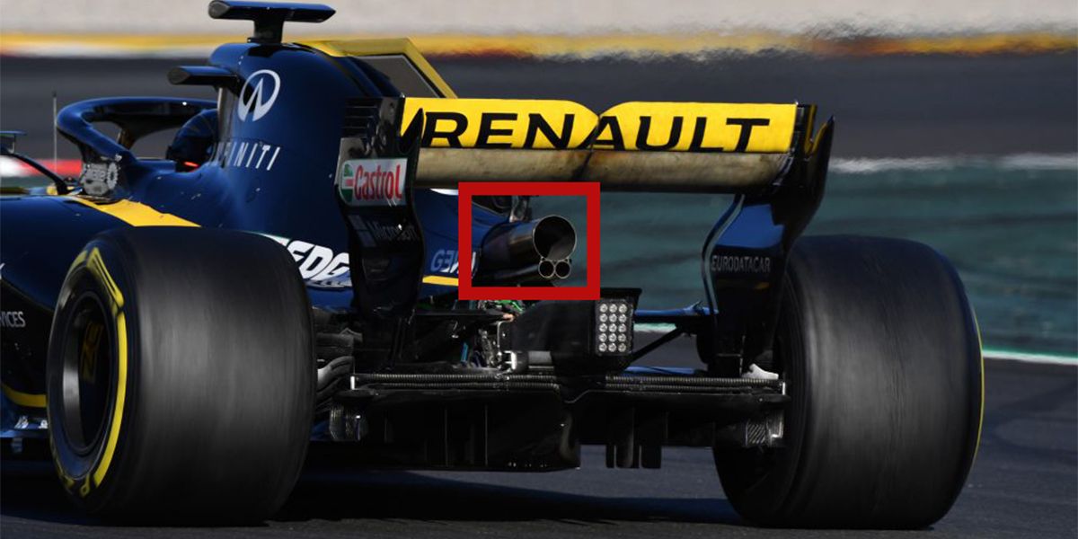 Renault (Now Alpine) Formula 1 Car Exhaust