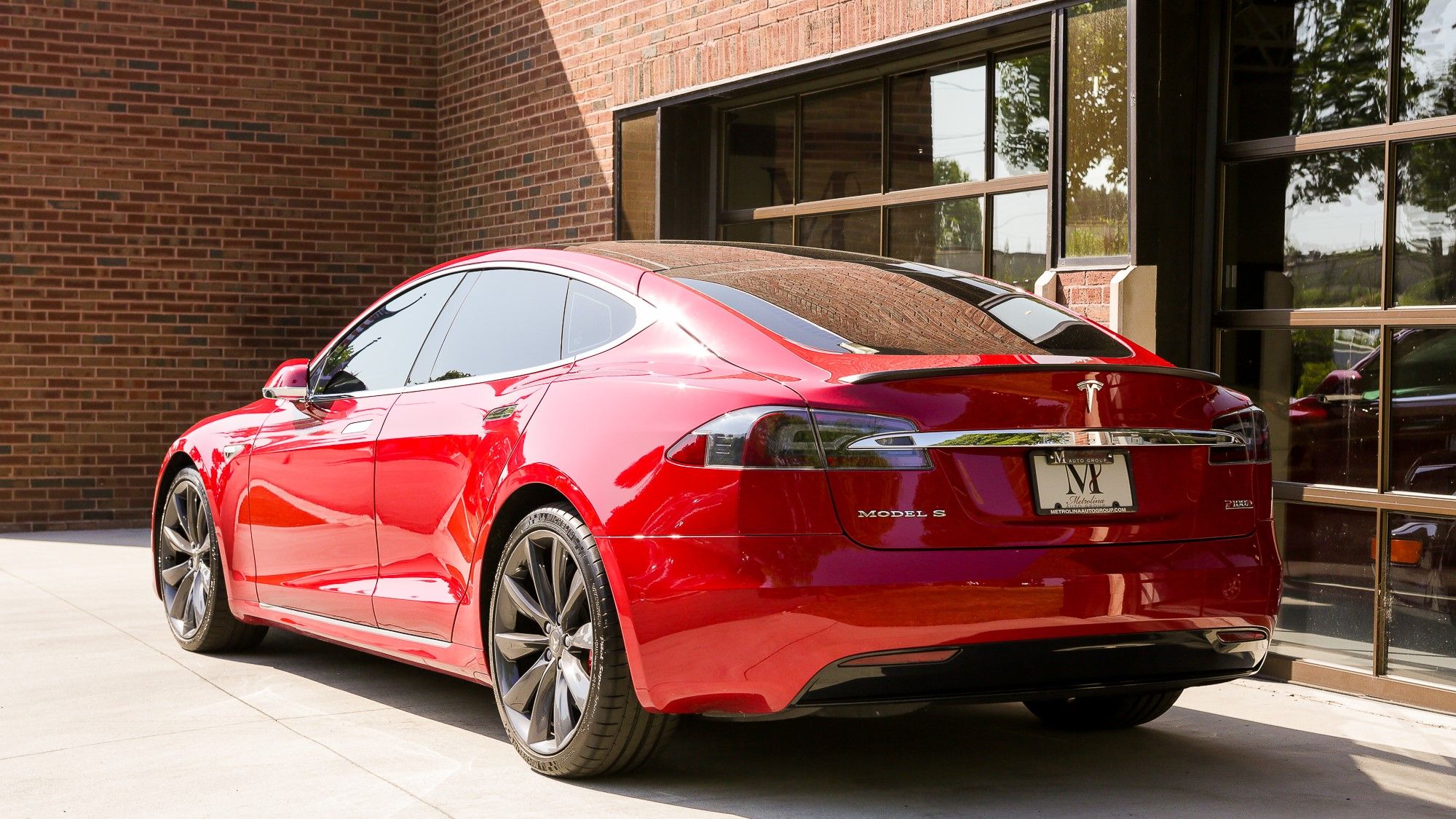 Tesla Model S P100D Red