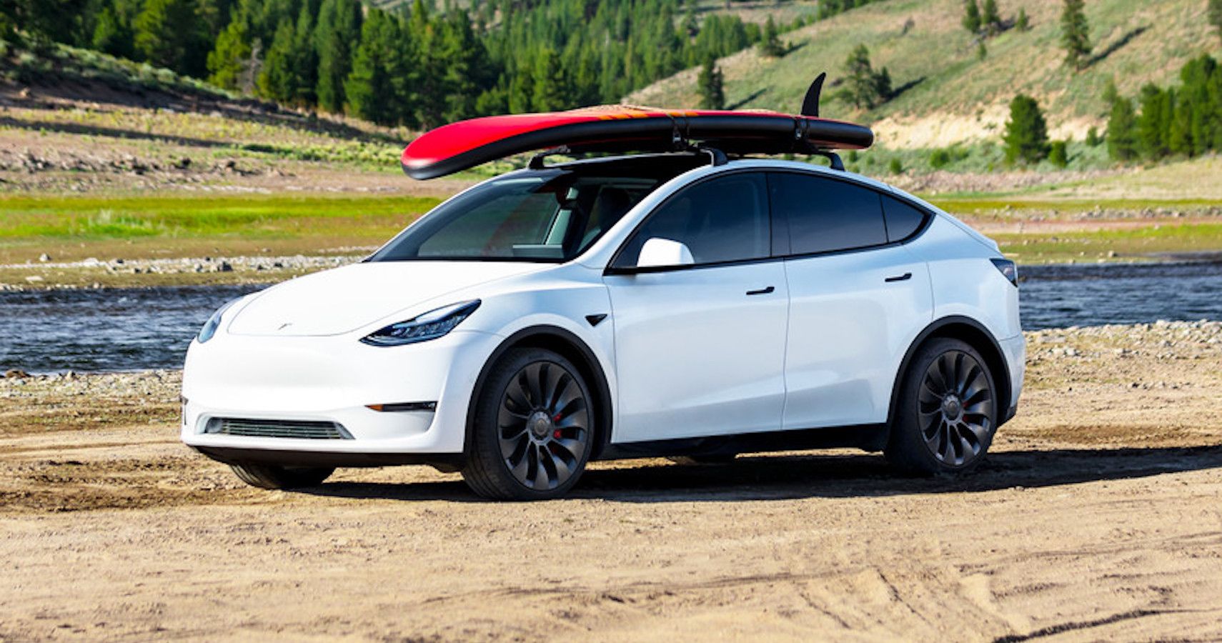 All-electric White 2023 Tesla Model Y Is Europe's Bestseller