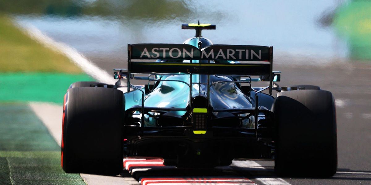 The 2021 Aston Martin Cognizant F1 Team Car Rear Wing