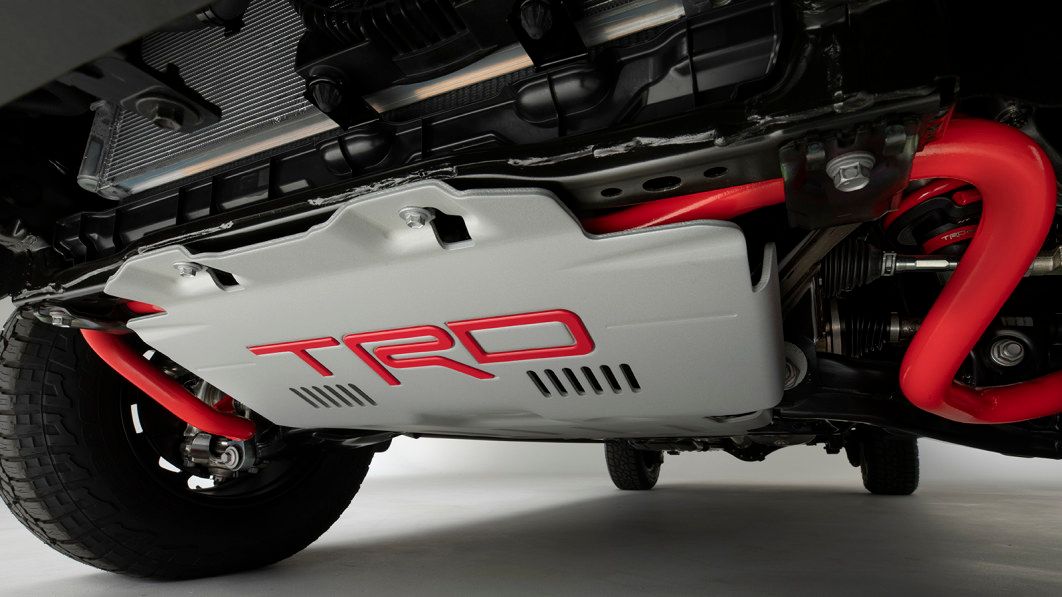 The Rear Coil Springs And Suspension Of The 2022 Toyota Tundra TRD Pro