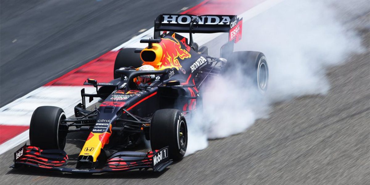 The RedBull Formula 1 Car Braking