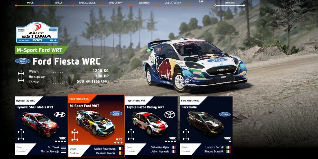 WRC 10 Teams