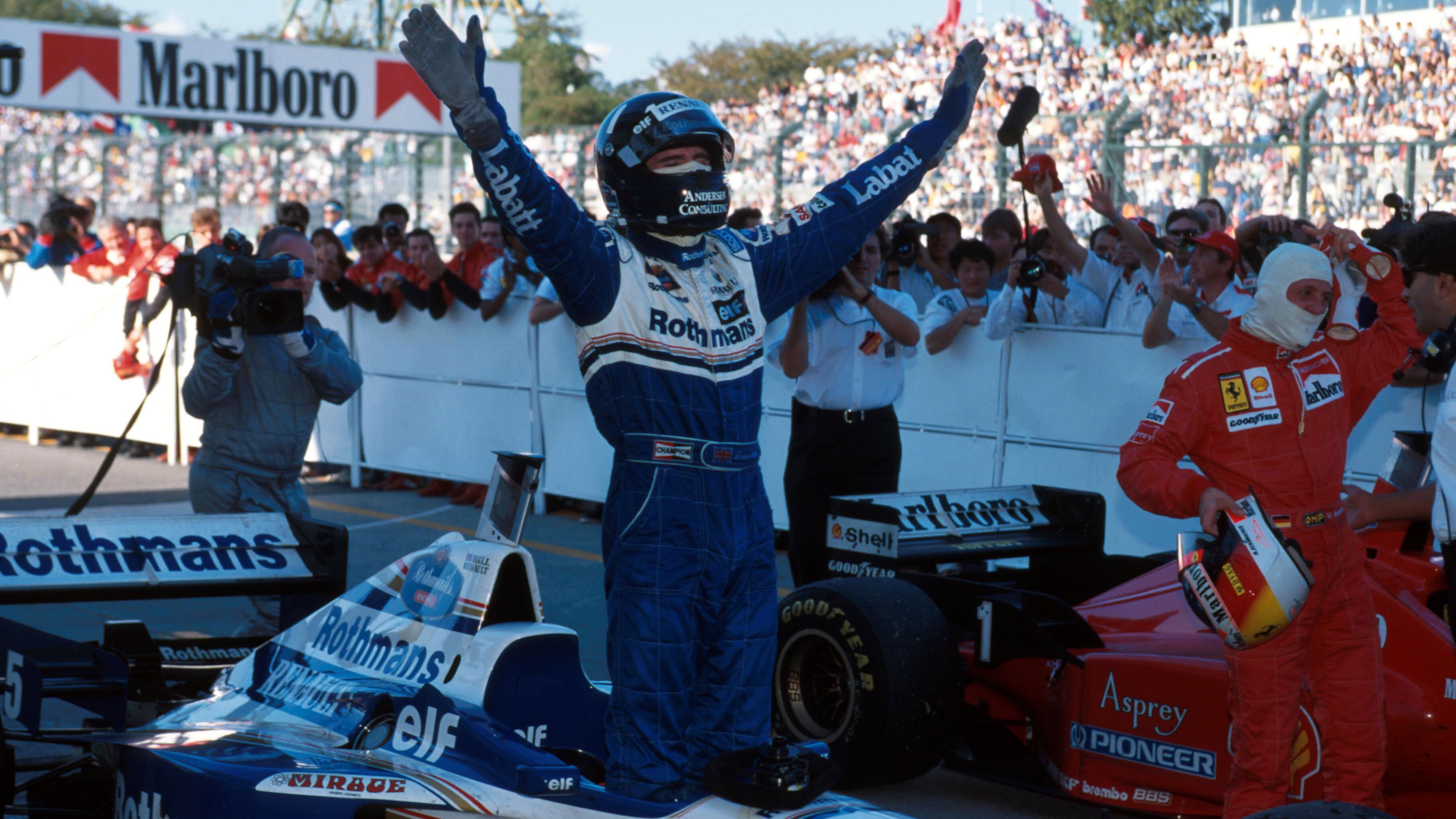 Damon Hill Wins 1996 F1 World Championship Williams Suzuka 1996