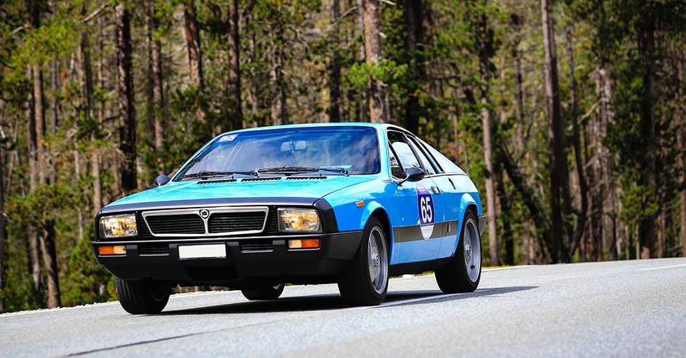 Lancia Beta Montecarlo From The 1970s In Blue