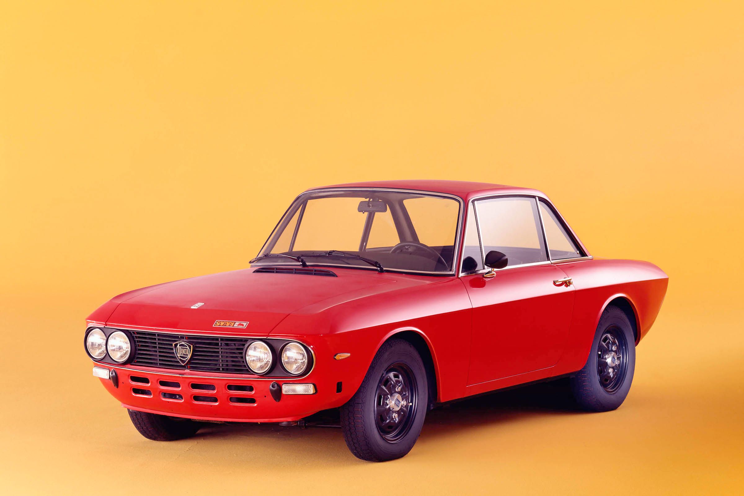 Lancia Fulvia Front View In Red
