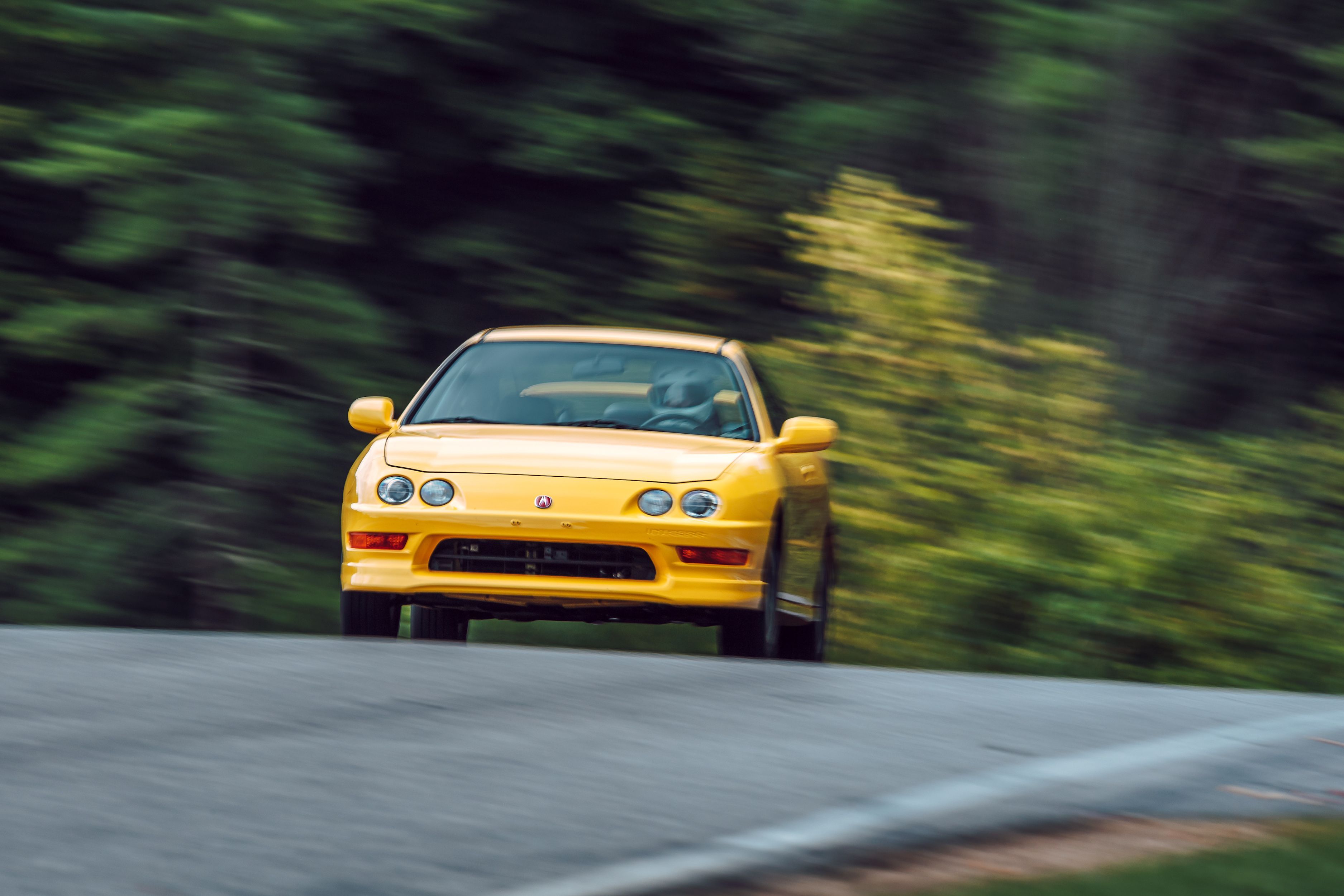 Acura Integra Type R In Yellow Front View