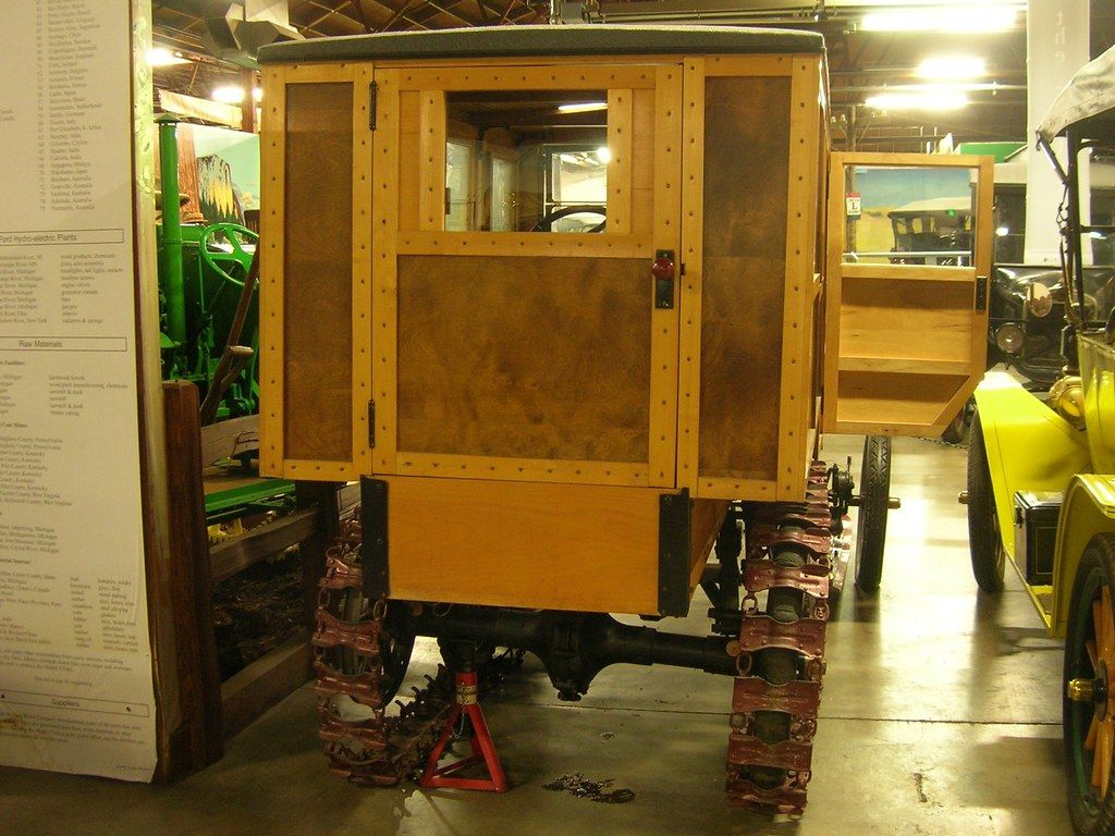 Brown Model T Snow Vehicle