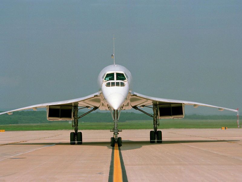 Concorde Front View On Taxiway
