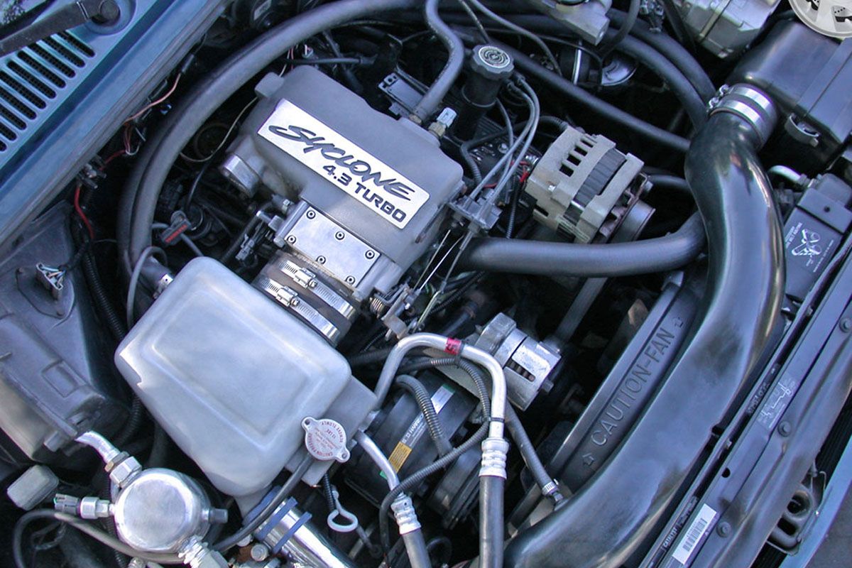 Engine Bay Of 1991 GMC Syclone Pickup