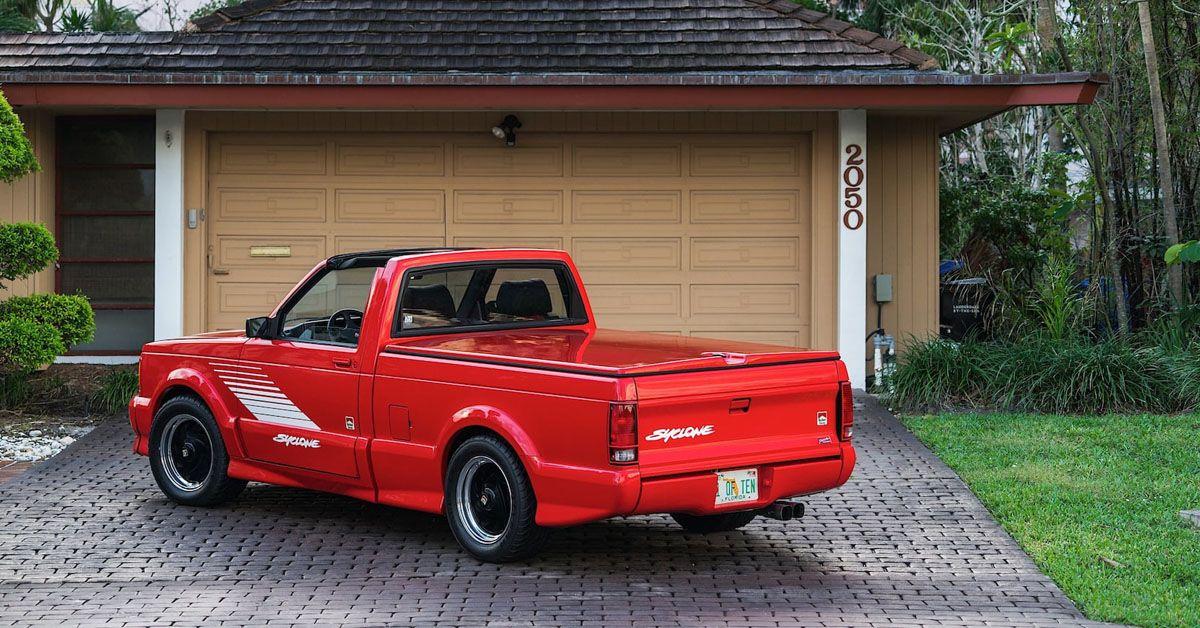 Red 1991 GMC Syclone Marlboro Edition 