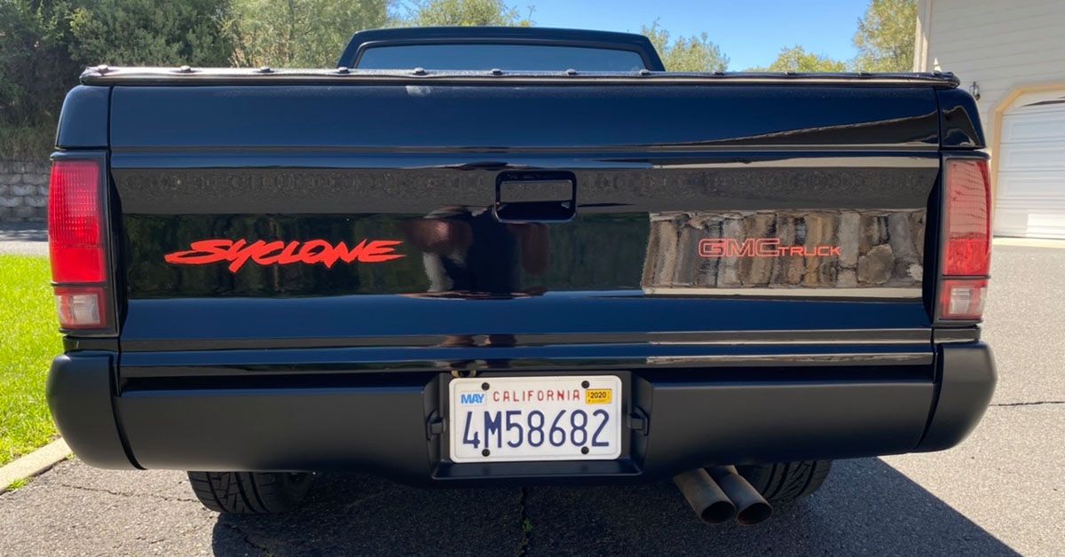 1991 GMC Syclone Rear View 