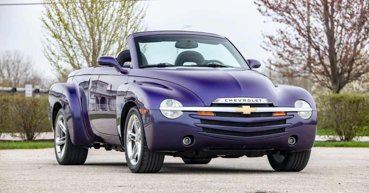Purple 2004 Chevy SSR 