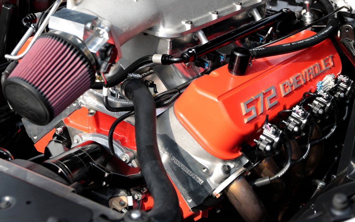 2022 COPO Camaro Engine Close Up