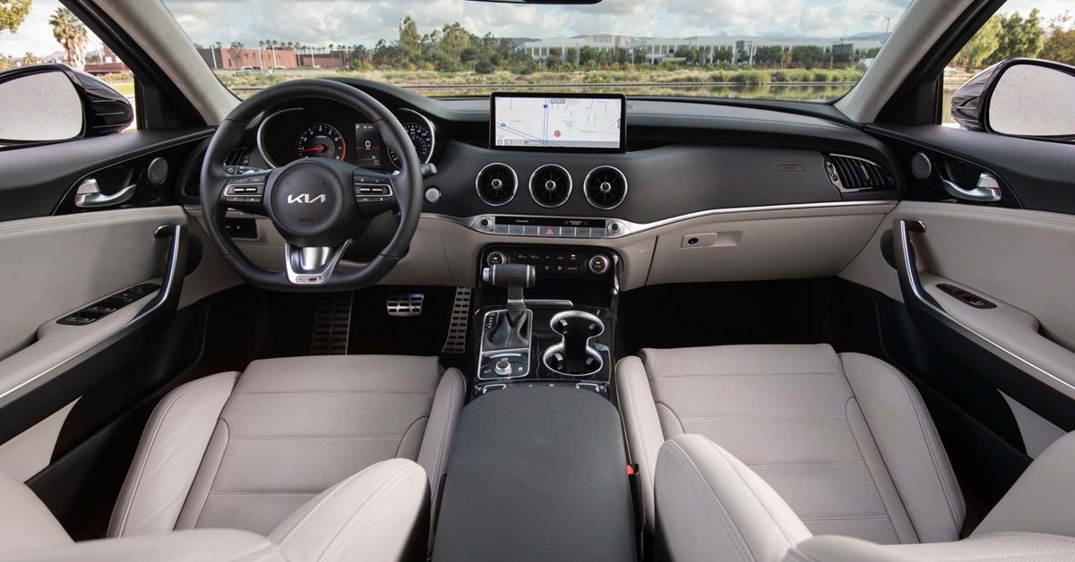 2022 Kia Stinger GT Front Seat Interior 