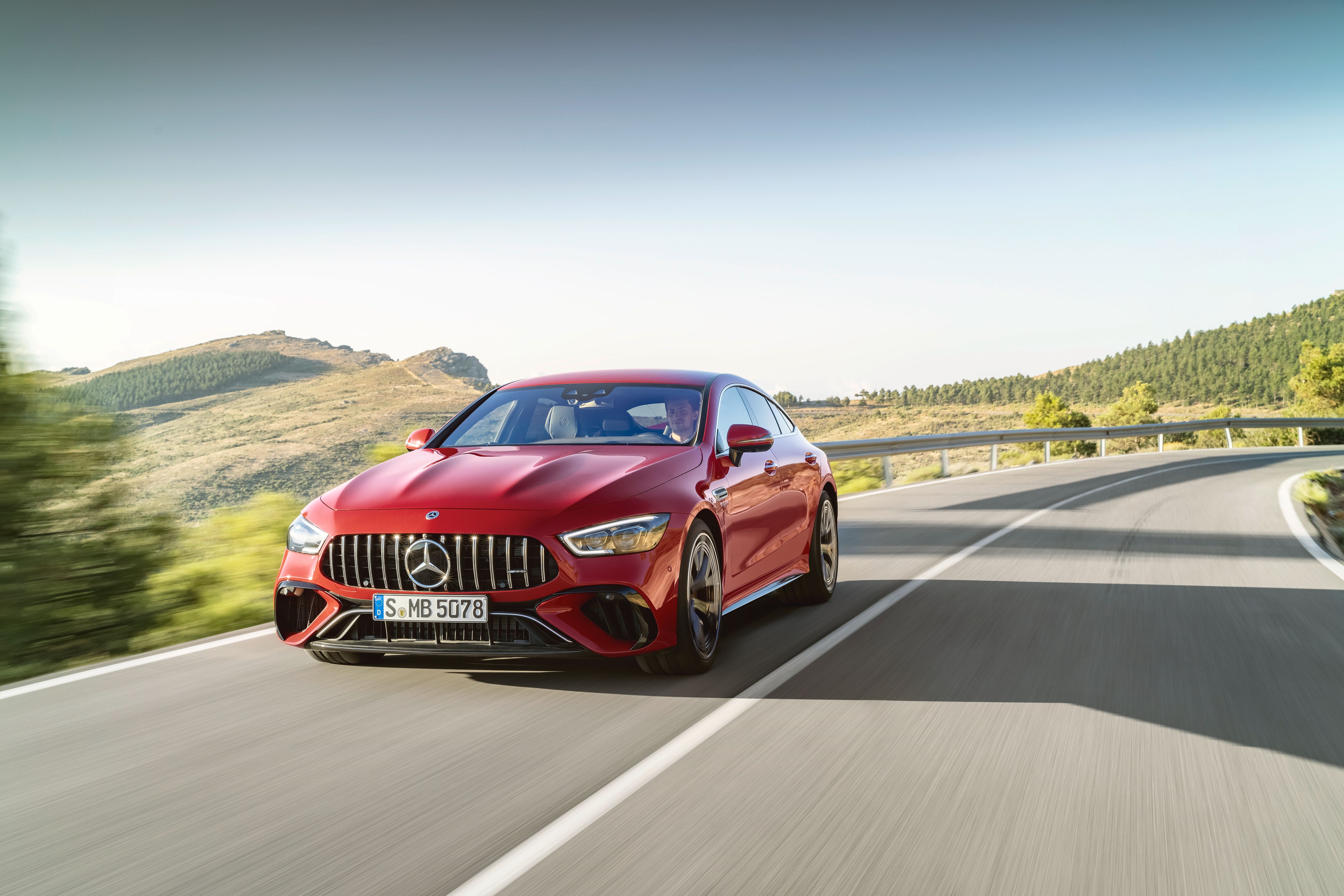 Mercedes-AMG GT 63 S E Performance Front 3.5 View On The Road