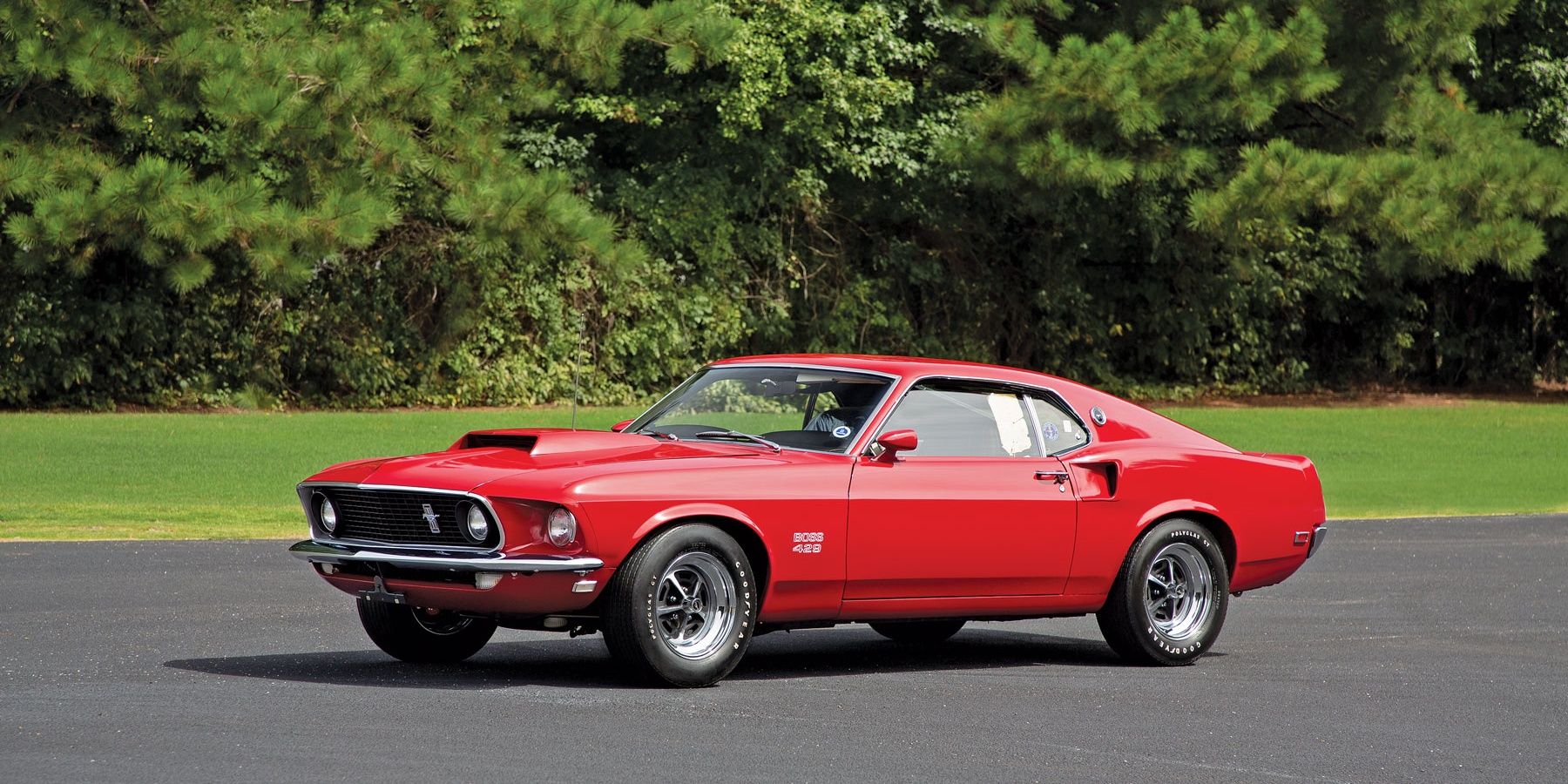 1969 - Boss 429 muscle car parked