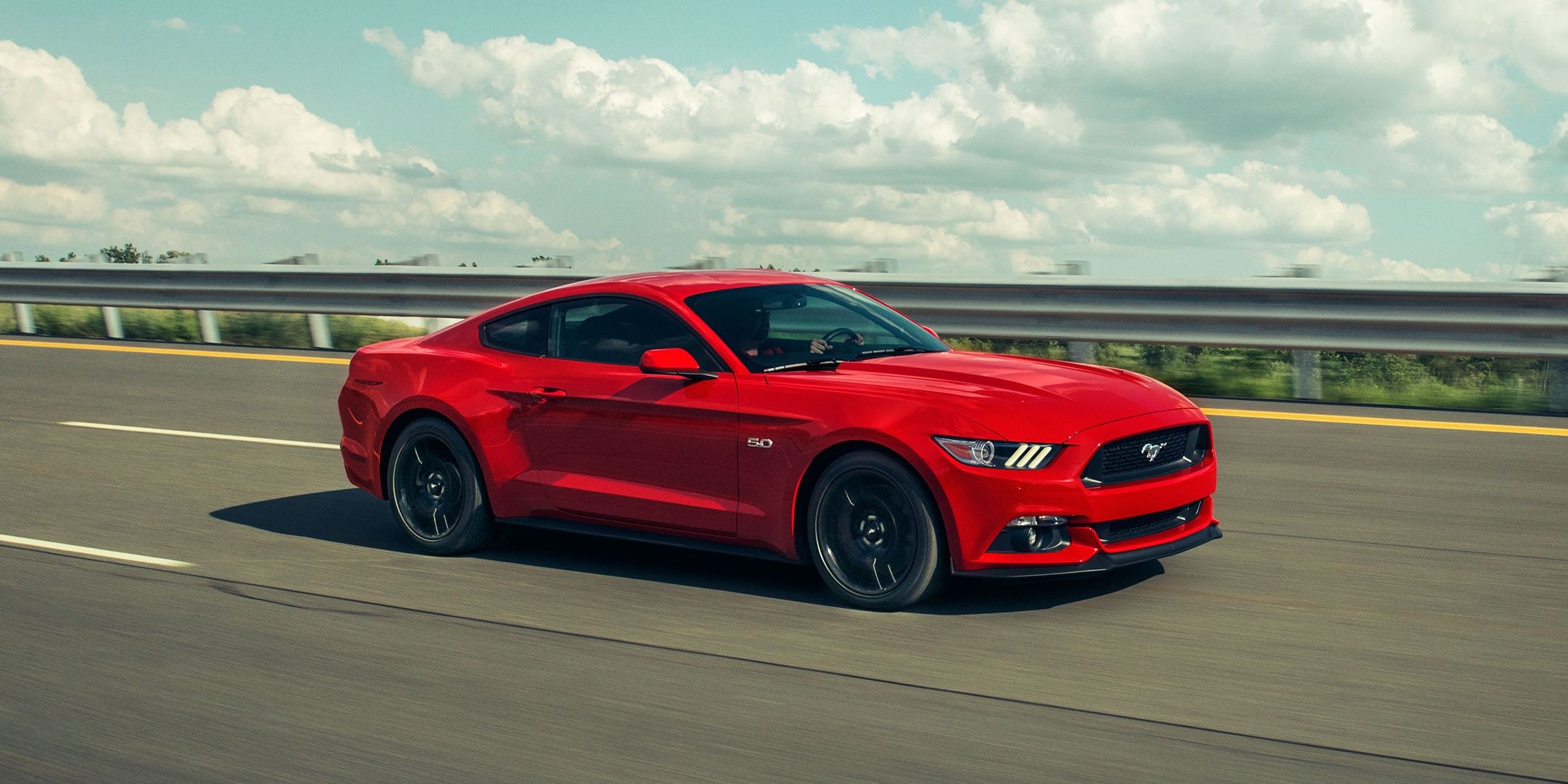 2017- Ford Mustang, Red