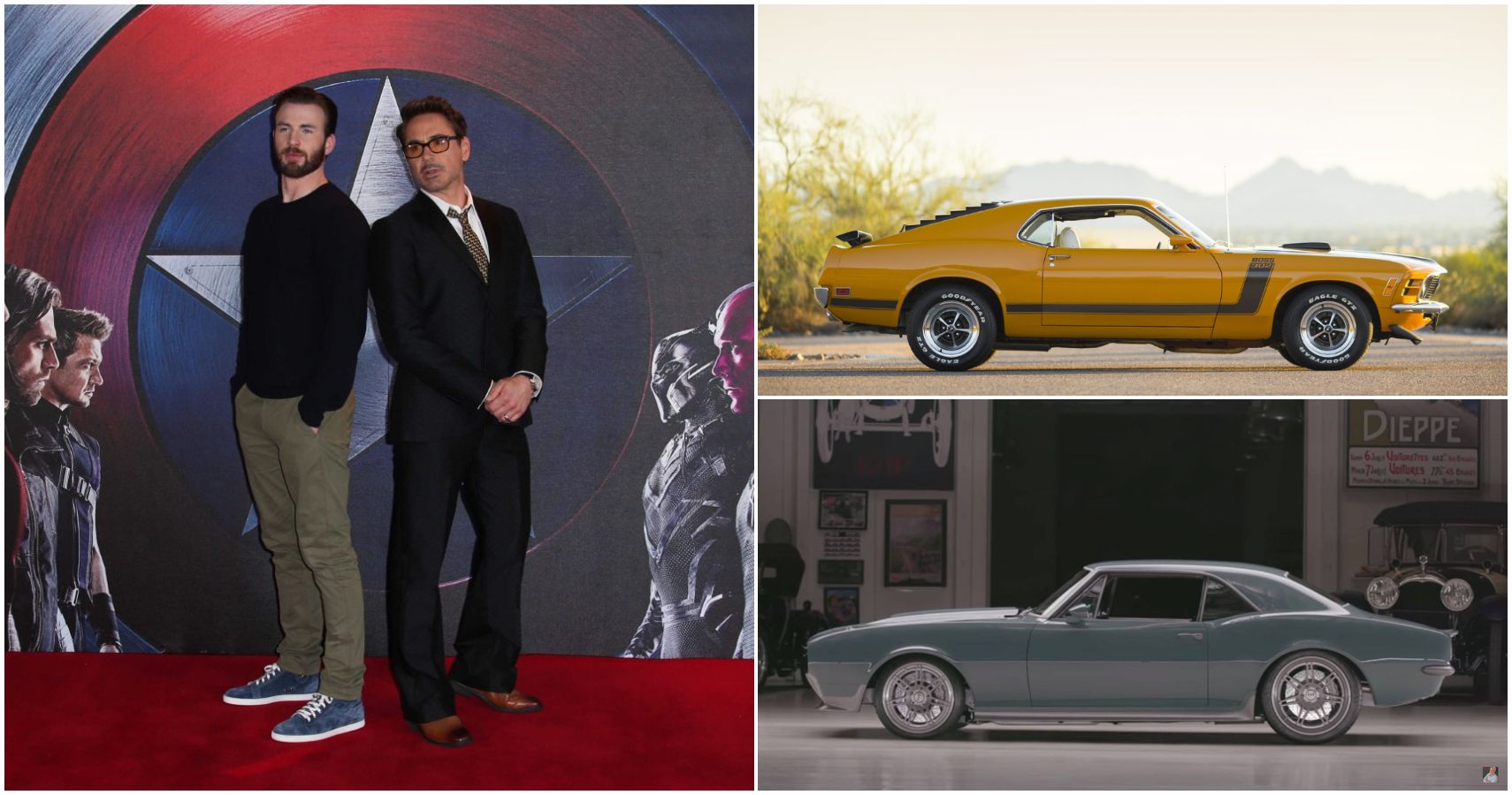 Chris Evans And Robert Downey Jr.'s Cars