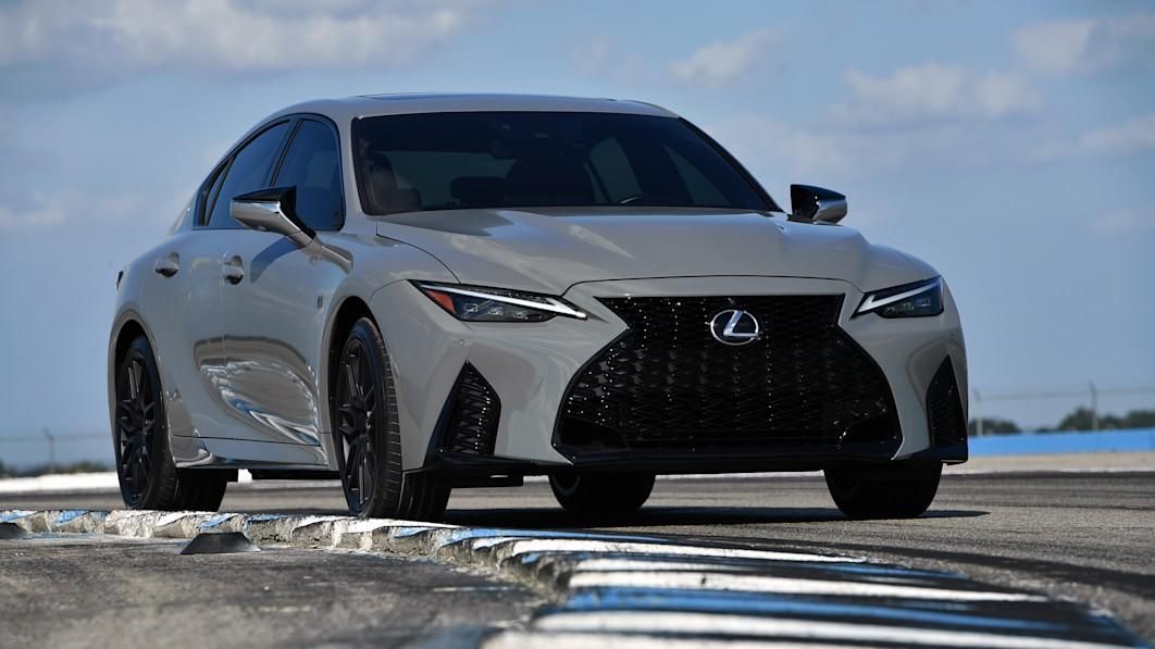 A White 2022 Lexus RC F Limited Fuji Speedway Edition On The Road