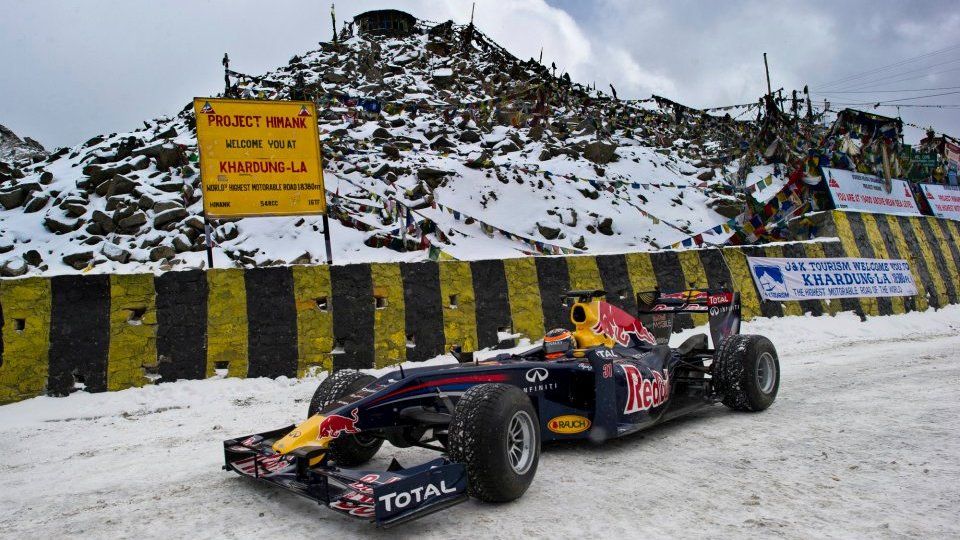 10 Of The Craziest Stunts Red Bull Has Done With Its F1 Cars